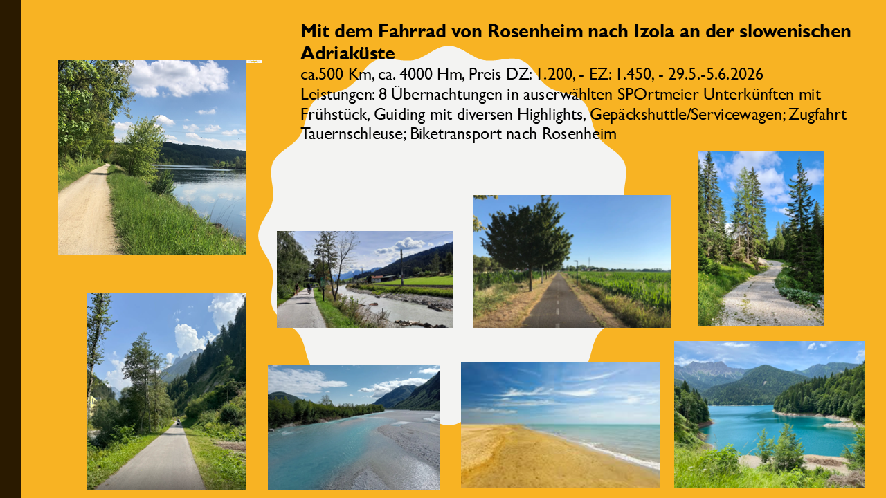 Von Rosenheim nach Izola/Slowenien